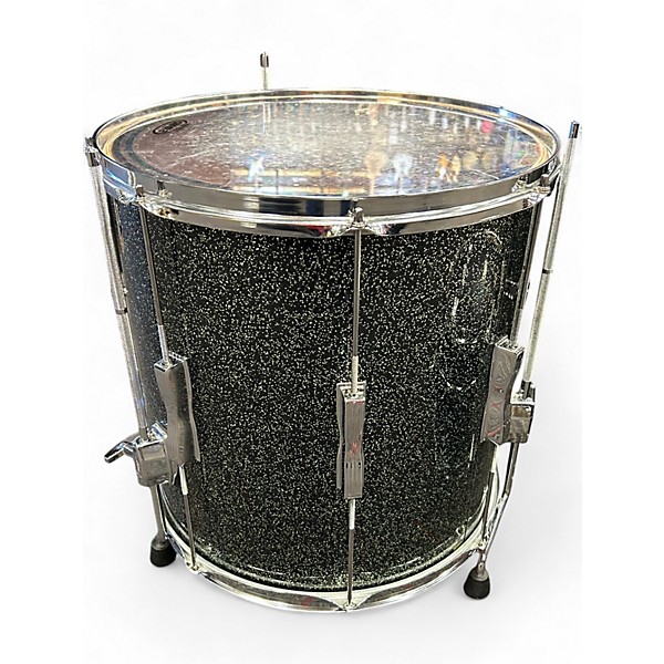 Used Ludwig 5 Piece Club Date GREEN SPARKLE Drum Kit