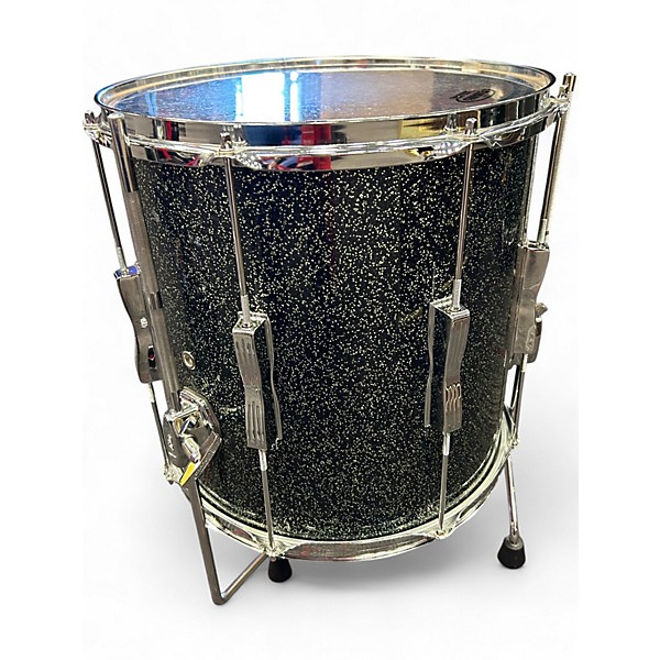 Used Ludwig 5 Piece Club Date GREEN SPARKLE Drum Kit