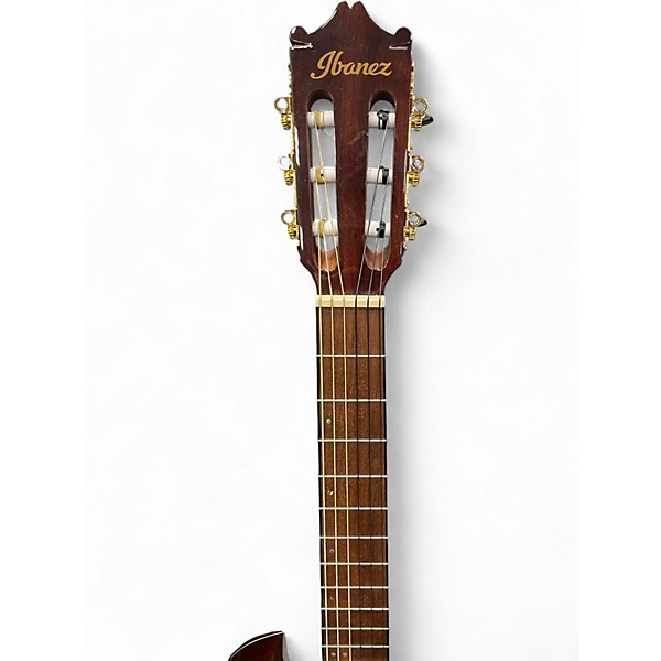 Used Ibanez GA35TCE-DV5 Dark Violin Burst Classical Acoustic Electric Guitar