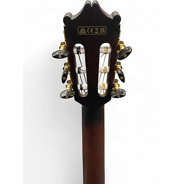 Used Ibanez GA35TCE-DV5 Dark Violin Burst Classical Acoustic Electric Guitar