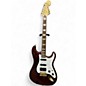 Used Squier 40th Anniversary Stratocaster with EMG pickups Ruby Solid Body Electric Guitar thumbnail