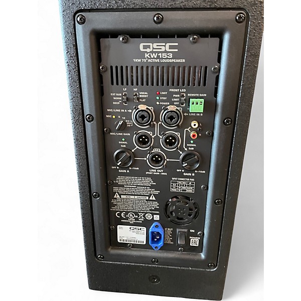 Used QSC KW153 15in 3-Way Powered Speaker