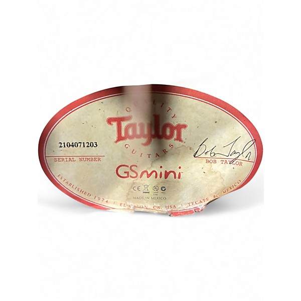 Used 2021 Taylor GS Mini Mahogany Natural Acoustic Guitar