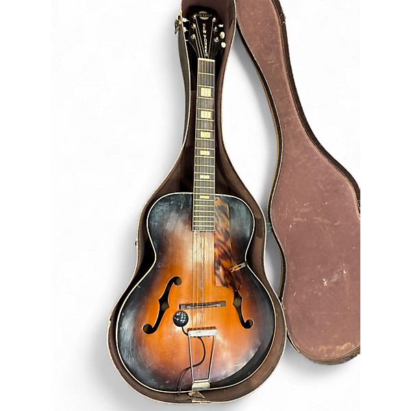 Vintage 1940s Gretsch Guitars New Yorker 6050 Natural Acoustic Guitar