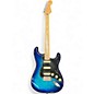 Used Fender Limited Edition Player Stratocaster HSS Plus Top Blue Burst Solid Body Electric Guitar thumbnail