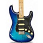 Used Fender Limited Edition Player Stratocaster HSS Plus Top Blue Burst Solid Body Electric Guitar