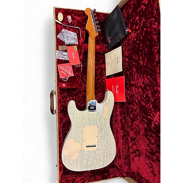 Used 2020 Fender Parallel Universe II Uptown Stratocaster Static White Solid Body Electric Guitar