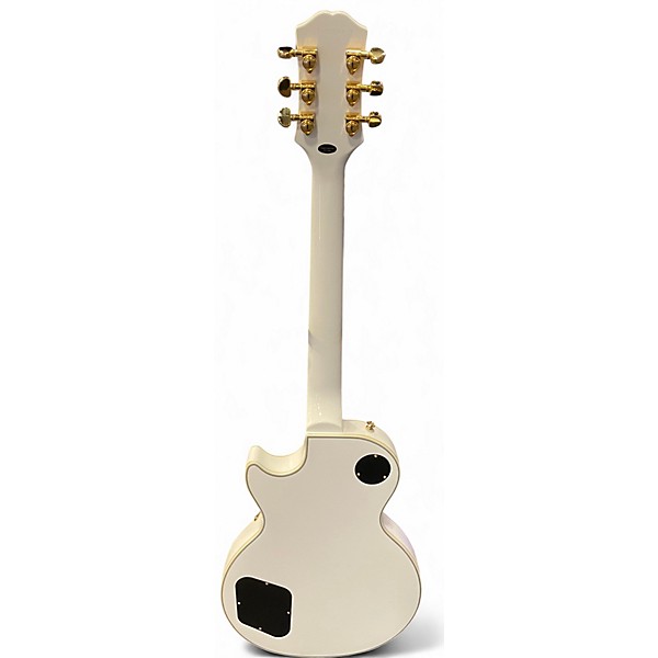 Used 2020s Epiphone Les Paul Custom White Solid Body Electric Guitar