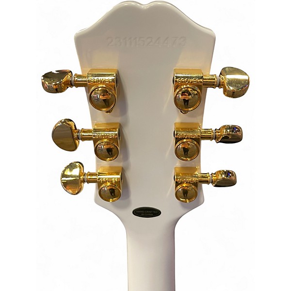 Used 2020s Epiphone Les Paul Custom White Solid Body Electric Guitar