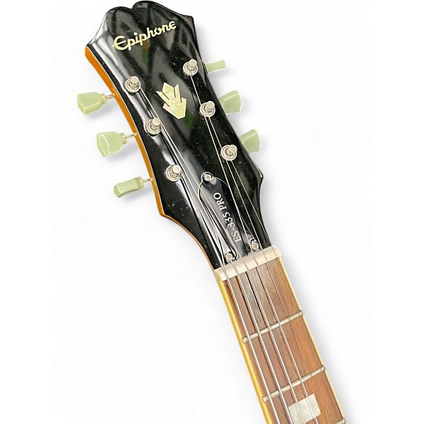 Used Epiphone ES335 Pro Natural Hollow Body Electric Guitar