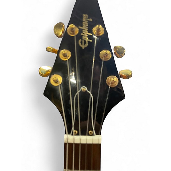 Used 2006 Epiphone 1958 Korina Flying V Vintage Natural Solid Body Electric Guitar