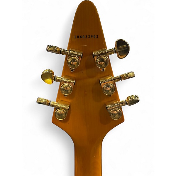 Used 2006 Epiphone 1958 Korina Flying V Vintage Natural Solid Body Electric Guitar