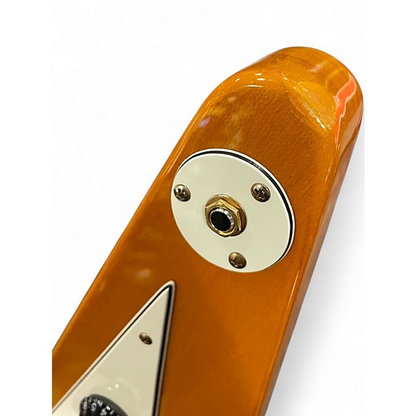 Used 2006 Epiphone 1958 Korina Flying V Vintage Natural Solid Body Electric Guitar