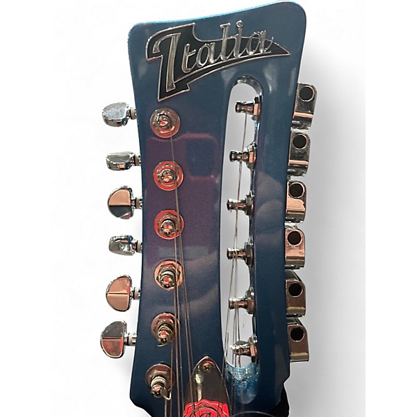 Used Italia JF-12 blue Hollow Body Electric Guitar