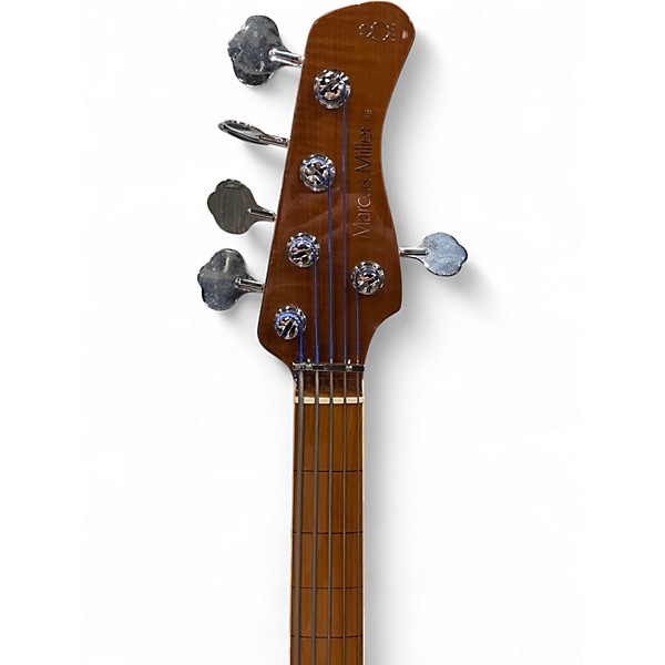 Used Sire MARCUS MILLER P8 FRETLESS Cherry Sunburst Electric Bass Guitar
