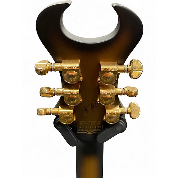 Used Schecter Guitar Research Synyster Gates Signature Custom S Satin Gold Burst Solid Body Electric Guitar