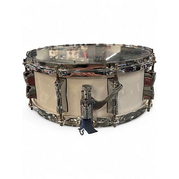 Used Yamaha 14X5 Stage Custom Snare White Drum