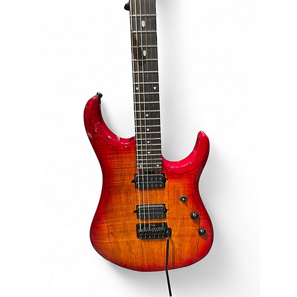 Used Sterling by Music Man JOHN PETRUCCI JP50D BLOOD ORANGE BURST Solid Body Electric Guitar