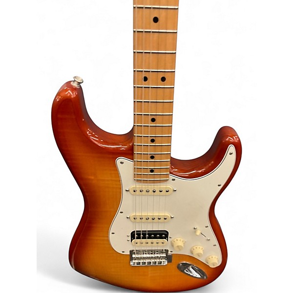 Used 2020 Fender Player Stratocaster HSS Plus Top Sienna Sunburst Solid Body Electric Guitar
