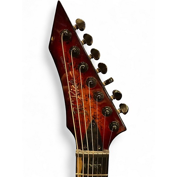 Used B.C. Rich Prophecy Shredzilla 7 String Lava Burst Solid Body Electric Guitar
