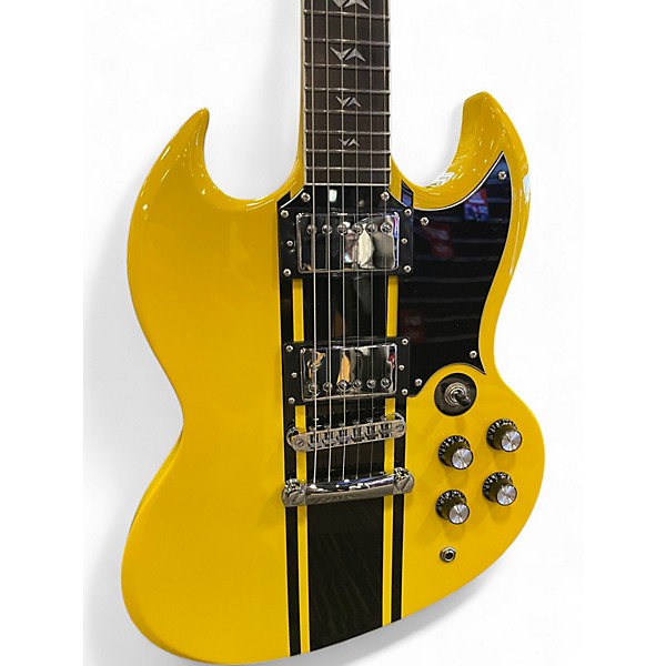 Used Westcreek Racer Yellow Solid Body Electric Guitar