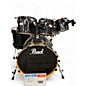 Used Pearl 5 Piece Vision Black Drum Kit thumbnail