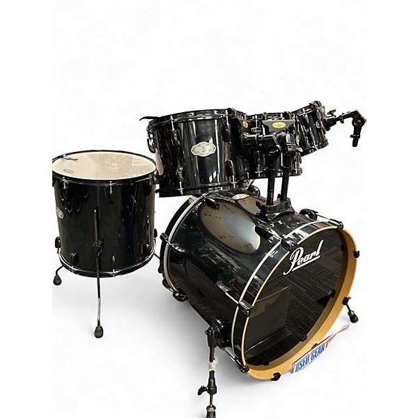 Used Pearl 5 Piece Vision Black Drum Kit