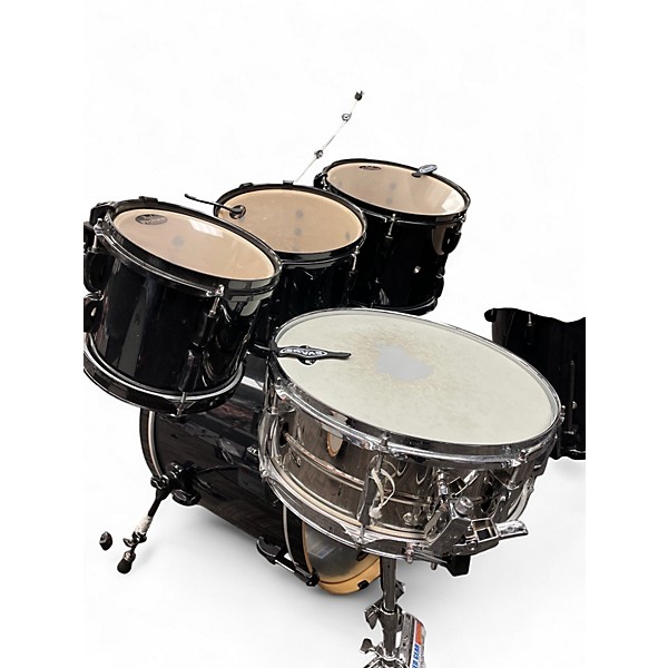 Used Pearl 5 Piece Vision Black Drum Kit