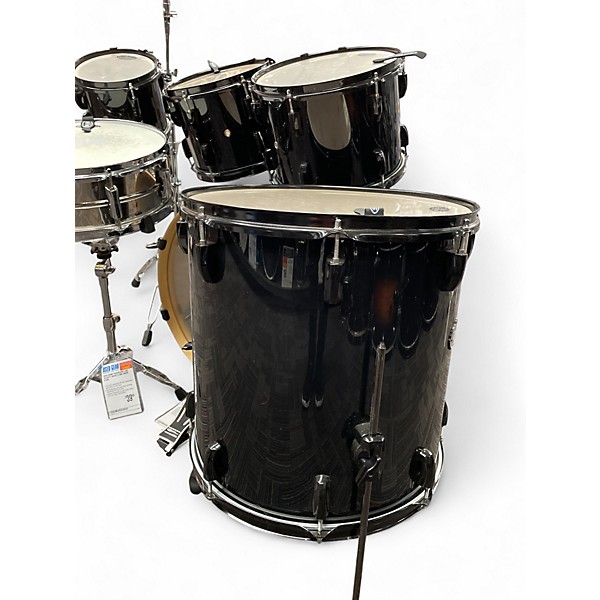 Used Pearl 5 Piece Vision Black Drum Kit