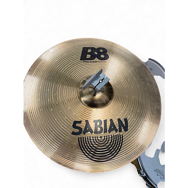 Used SABIAN 16in B8 Thin Crash Cymbal