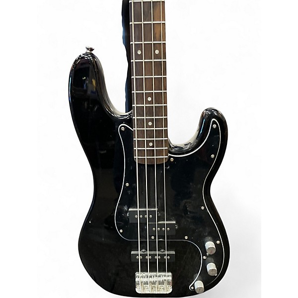 Used Squier Precision Bass Black Electric Bass Guitar