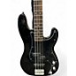 Used Squier Precision Bass Black Electric Bass Guitar