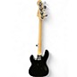 Used Squier Precision Bass Black Electric Bass Guitar