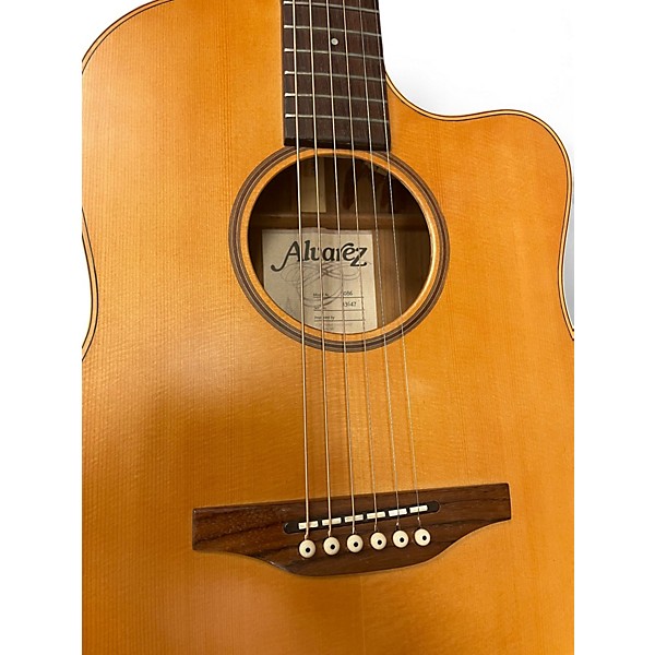 Used Alvarez 5086 BIPHONIC Natural Acoustic Electric Guitar