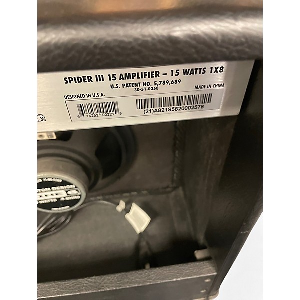 Used Line 6 Spider III 15 1X8 15W Guitar Combo Amp