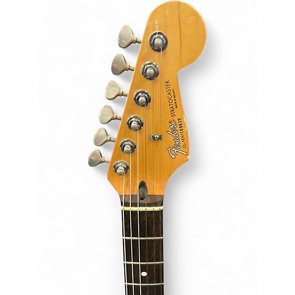 Used Fender Player Stratocaster Black Solid Body Electric Guitar