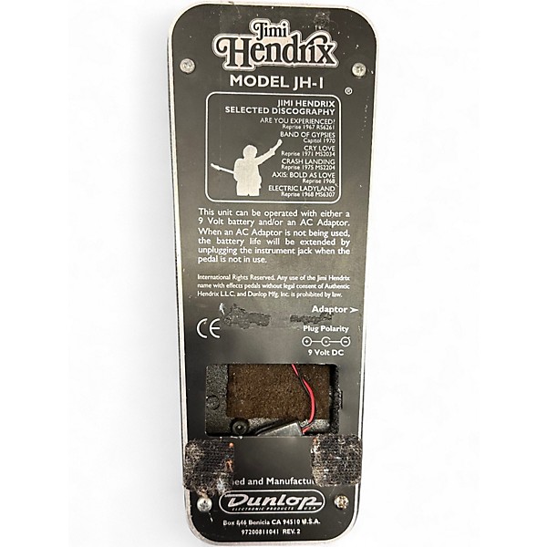 Used Dunlop JH1B Jimi Hendrix Signature Wah Effect Pedal