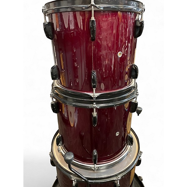 Used Pearl 4 Piece export series 4-piece set Wine Red Drum Kit