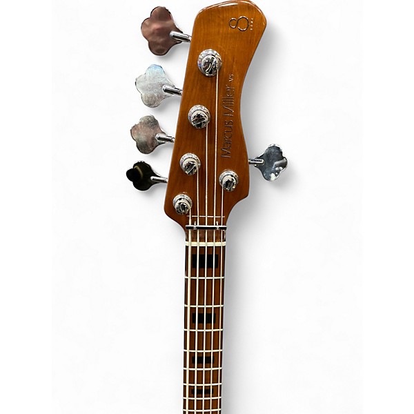 Used Marcus Miller V5 Vintage White Electric Bass Guitar