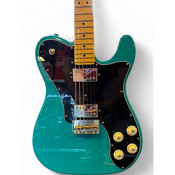 Used Fender AMERICAN PRO II TELE DLX Miami Blue Solid Body Electric Guitar