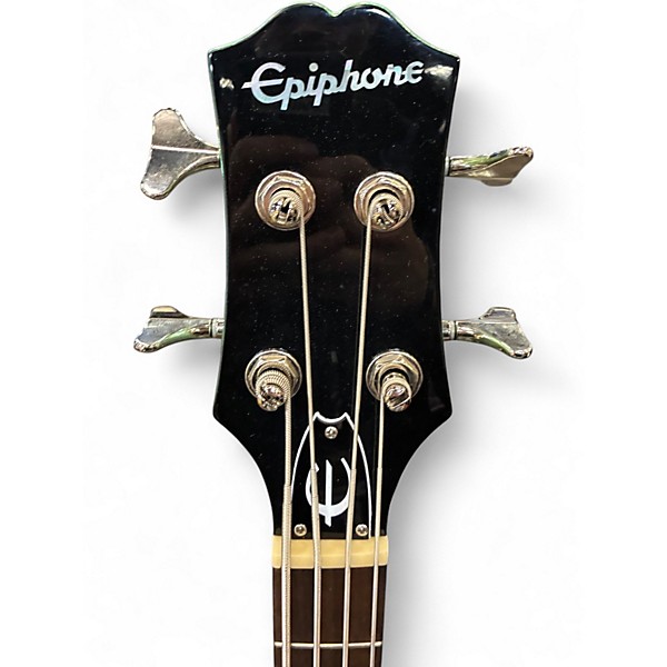 Used Epiphone Embassy Pro Emerald Green Electric Bass Guitar