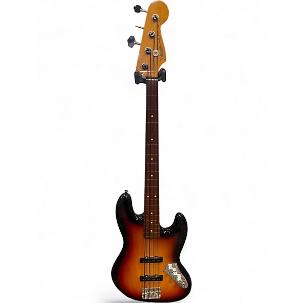 Used Fender Jaco Pastorius Signature Fretless Jazz Bass 3 Color Sunburst Electric Bass Guitar