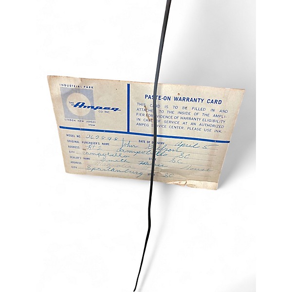 Vintage 1967 Ampeg SB-12 Tube Bass Combo Amp