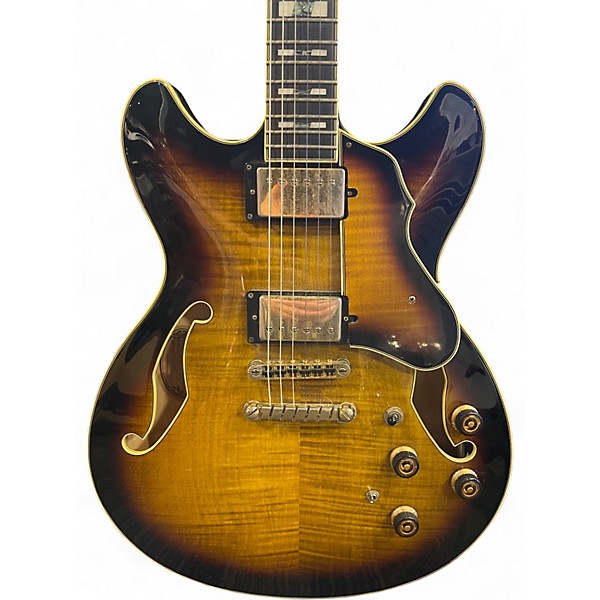 Used Ibanez AS153A Artstar 2 Color Sunburst Hollow Body Electric Guitar