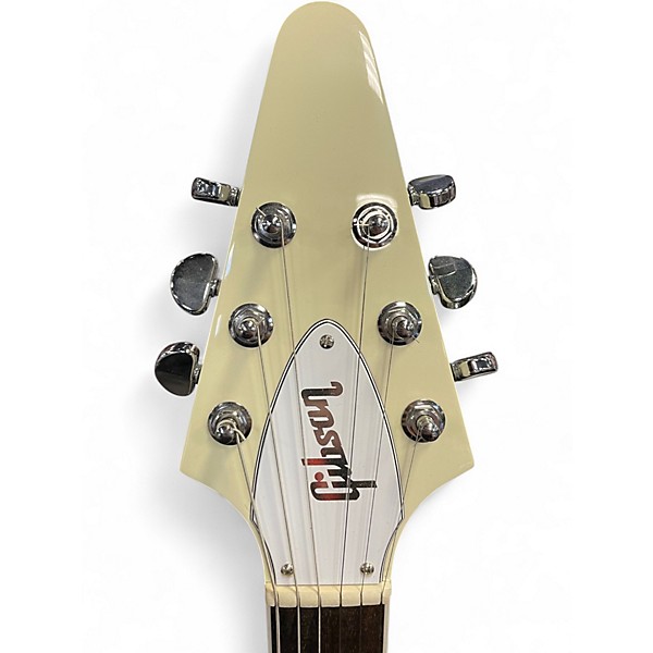 Used Gibson FLYING V 70S VINTAGE WHITE Solid Body Electric Guitar