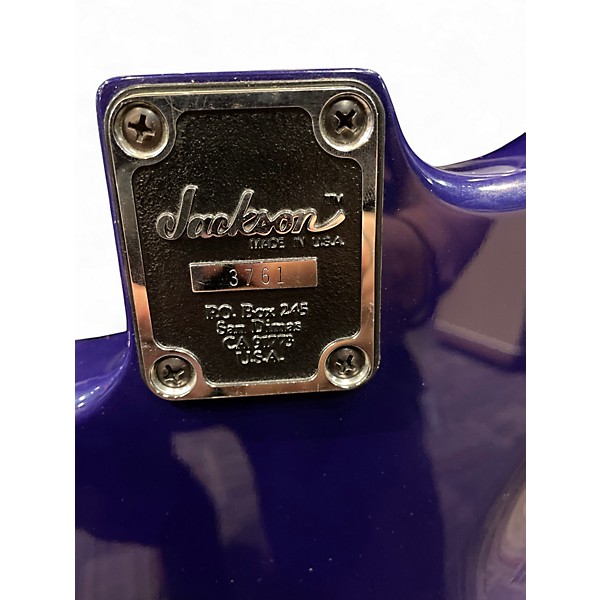 Vintage 1987 Jackson dinky colbalt blue Solid Body Electric Guitar