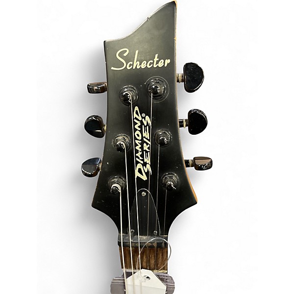 Used Schecter Guitar Research Diamond Series Black Hawk Black Solid Body Electric Guitar