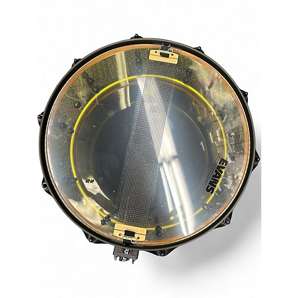 Used SJC Drums 6.5X14 JOSH DUNN SNARE TORCH YELLOW Drum