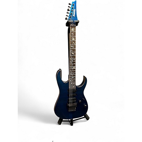 Used 2024 Ibanez RG8570 Royal Blue Saphire Solid Body Electric Guitar