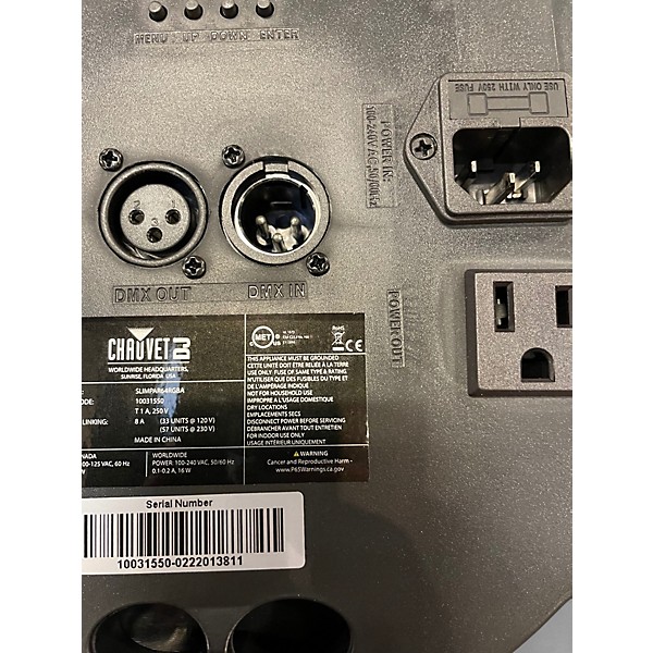 Used CHAUVET DJ SlimPAR 64 RGBA Lighting Effect